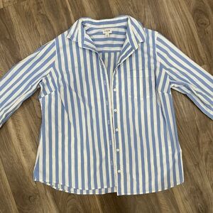 J-Crew Striped Button-Up Shirt